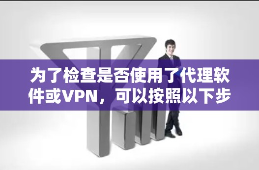 为了检查是否使用了代理软件或VPN，可以按照以下步骤进行