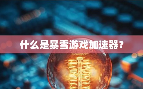 什么是暴雪游戏加速器？