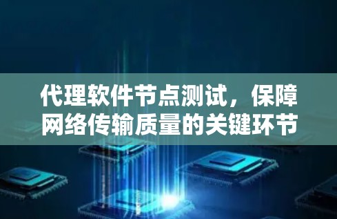 代理软件节点测试，保障网络传输质量的关键环节
