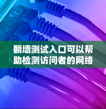 翻墙测试入口可以帮助检测访问者的网络设备，防止攻击。以下是一些常见的翻墙测试入口和工具