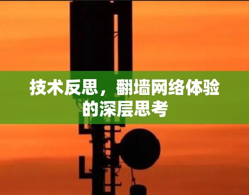 技术反思，翻墙网络体验的深层思考