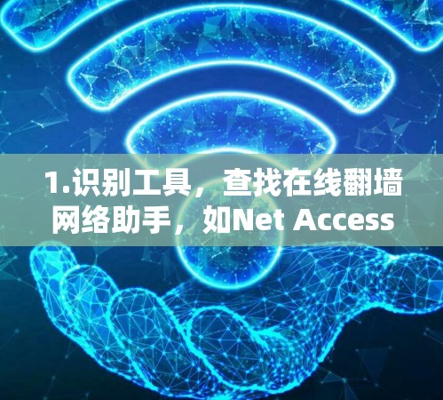 1.识别工具，查找在线翻墙网络助手，如Net Access Point或端点助手，这些工具通常提供连接外部网络的功能