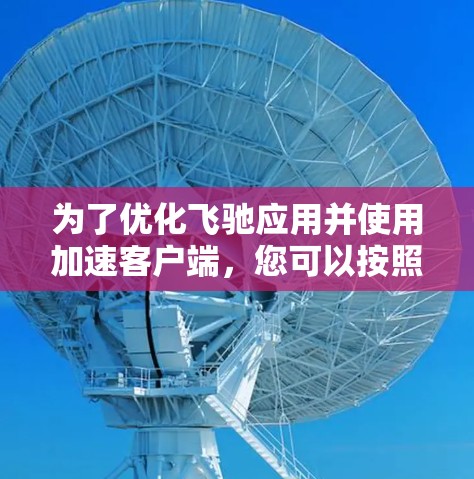 为了优化飞驰应用并使用加速客户端,您可以按照以下步骤操作 为了优化飞驰应用并使用加速客户端,您可以按照以下步骤操作