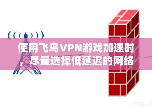 使用飞鸟VPN游戏加速时,尽量选择低延迟的网络连接方式,以确保游戏运行顺畅且不会受到延迟影响。以下是几个常用的方法 使用飞鸟VPN游戏加速时,尽量选择低延迟的网络连接方式,以确保游戏运行顺畅且不会受到延迟影响。以下是几个常用的方法