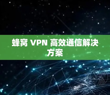 蜂窝 VPN 高效通信解决方案