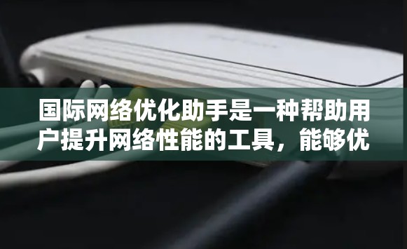 国际网络优化助手是一种帮助用户提升网络性能的工具，能够优化网络连接的稳定性、数据传输速度、网络设备的使用效率以及网络软件的性能。以下是对其使用方法和优缺点的详细总结