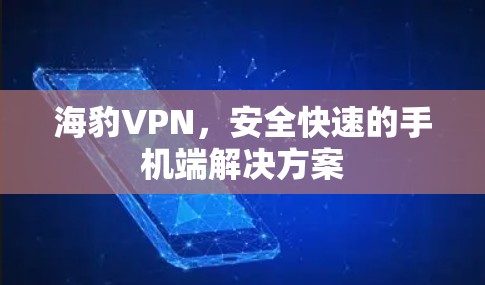 海豹VPN，安全快速的手机端解决方案