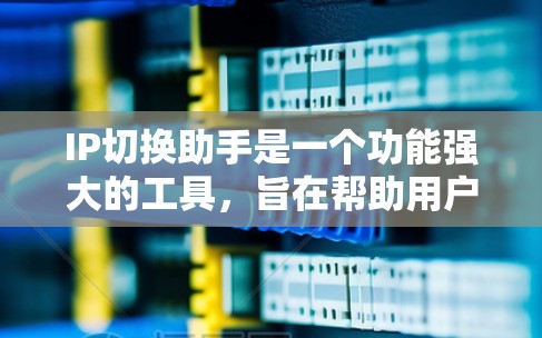 IP切换助手是一个功能强大的工具，旨在帮助用户快速转换IP地址并记录历史记录。以下是详细的使用指南和功能说明，帮助您更好地利用这个工具